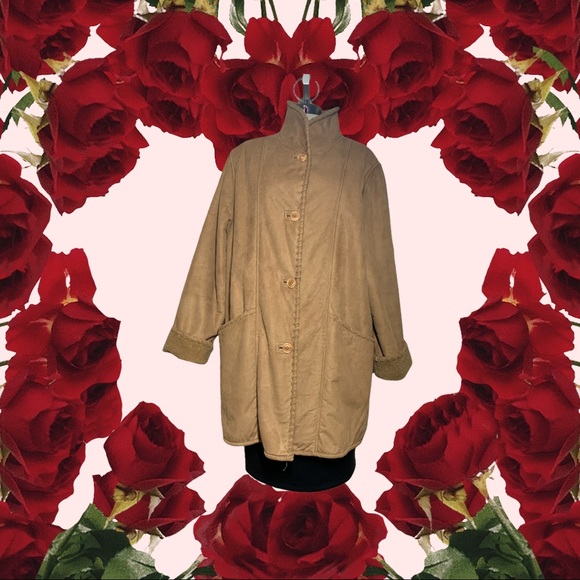 Penmanship Suede Fur Mid Long Winter Coat - Picture 4 of 14